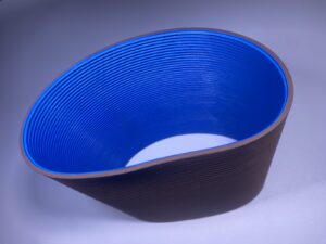 blue lined rubber conveyor belt