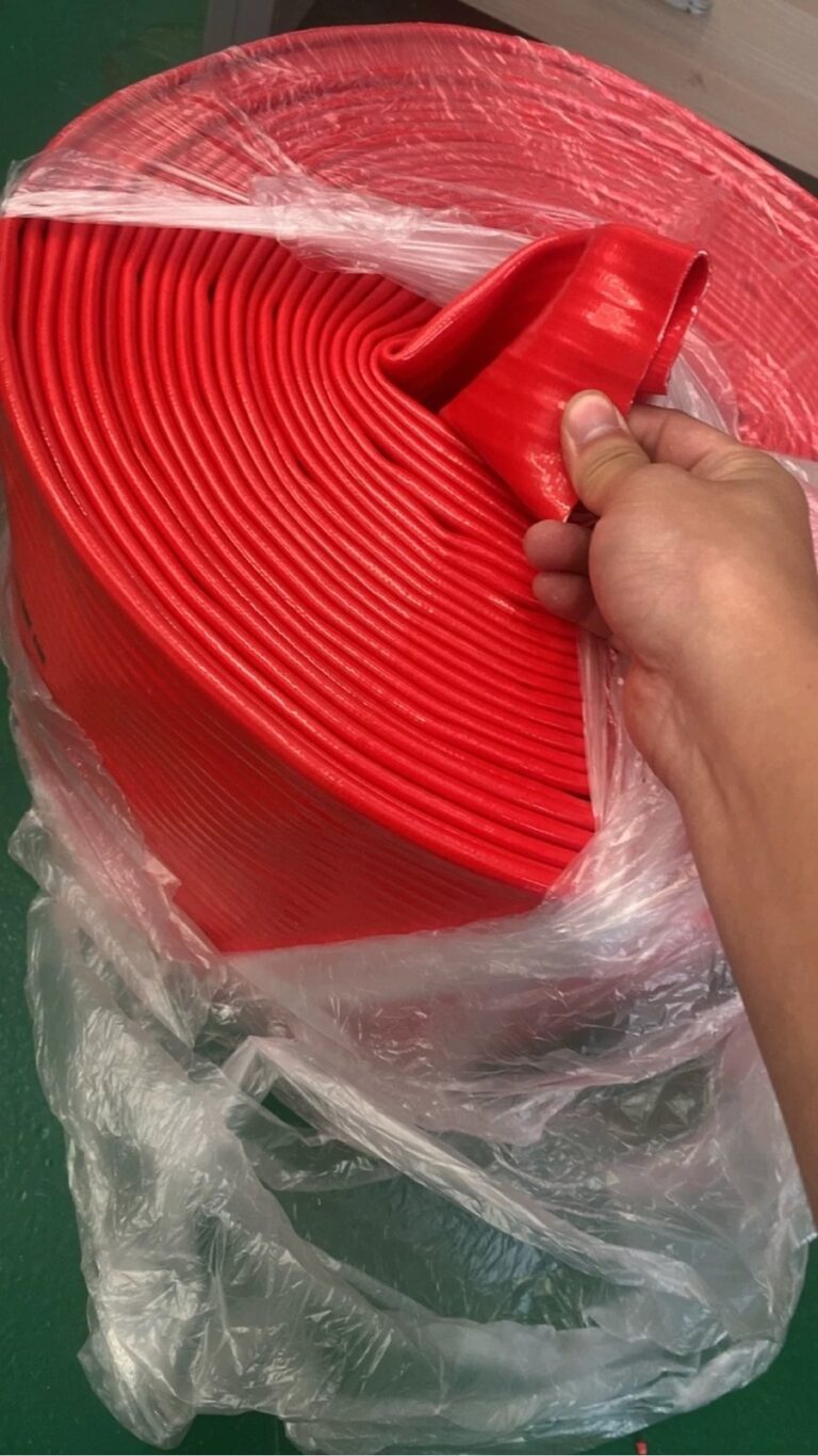 coiled red sealing air bladder