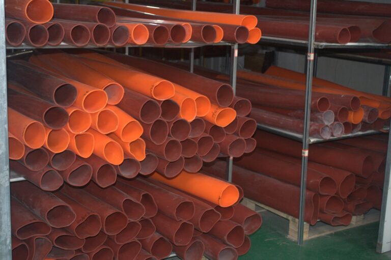 Red corona treater silicone tube manufactured by GRFFN
